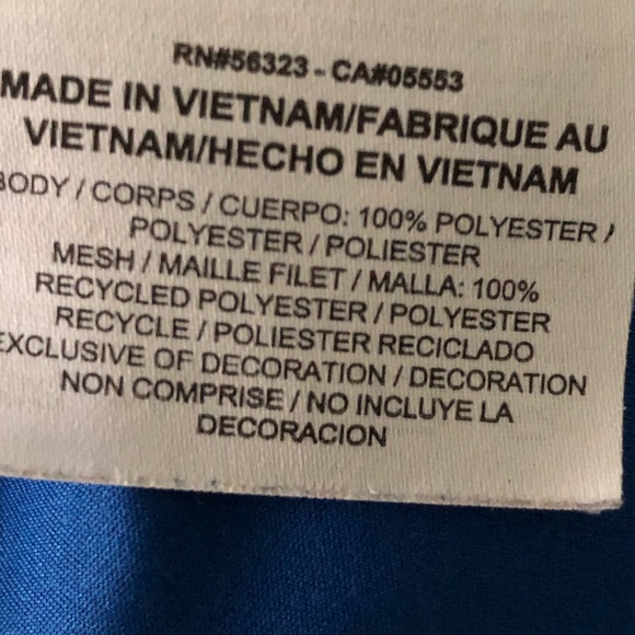 Nike Dri-Fit blue short sleeved athletic shirt - Picture 6 of 7